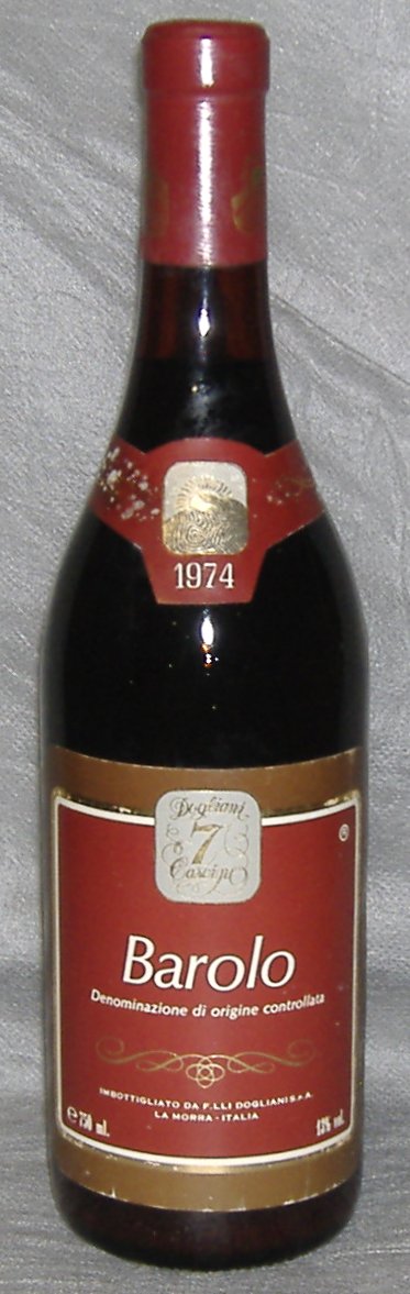 1974, Barolo, 7 Cascine, Dogliani