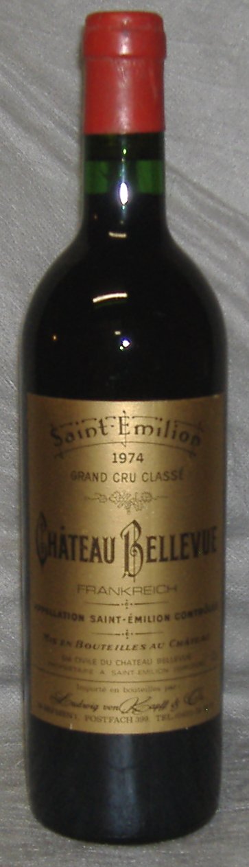 1974, Château Bellevue, Grand Cru Classé