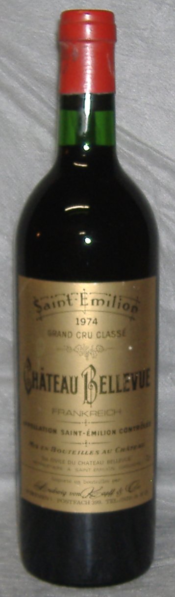 1974, Château Bellevue, Grand Cru Classé