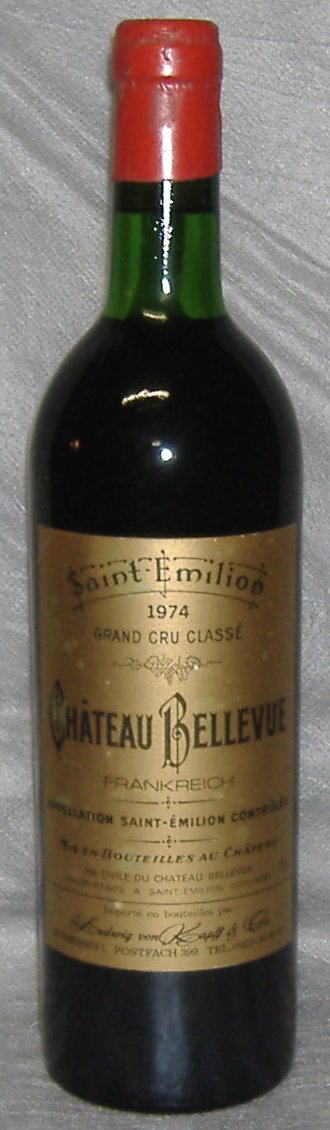 1974, Château Bellevue, Grand Cru Classé