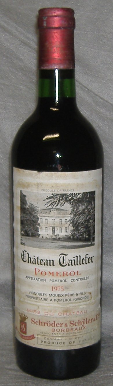 1975, Château Taillefer, Pomerol