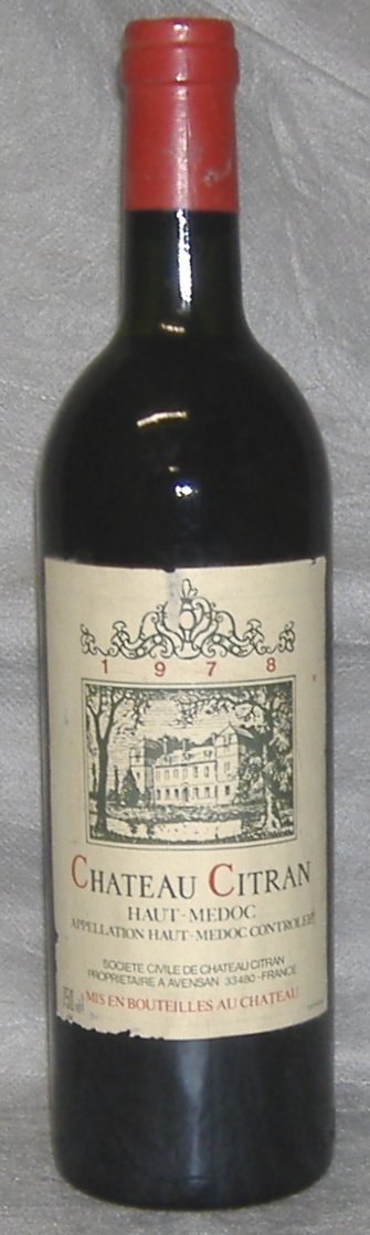 1978, Château Citran, Haut‑Médoc