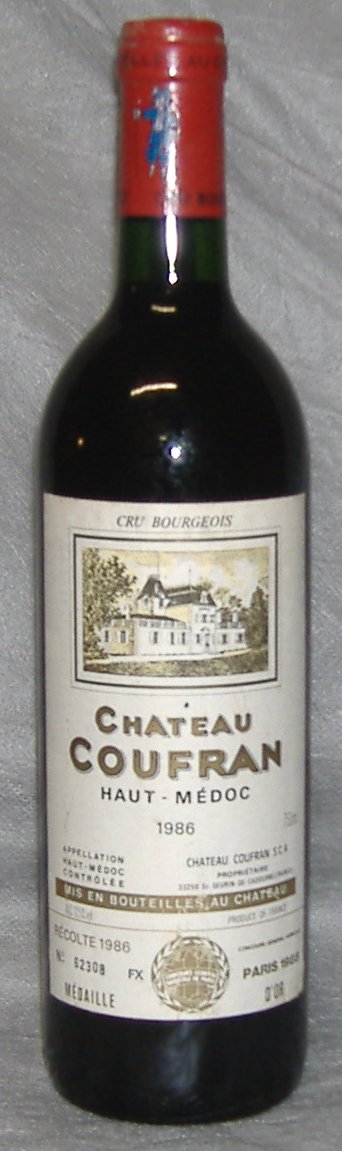 1986, Château Coufran, Haut-Médoc