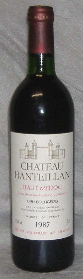 1987, Château Hanteillan, Haut‑Médoc