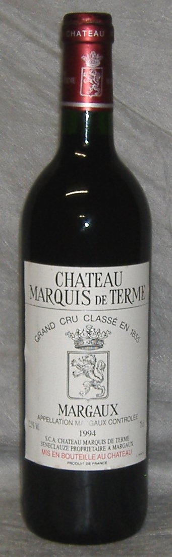 1994, Château Marquis de Terme, 4e Cru Classé