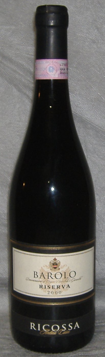 2000, Barolo, Riserva, Ricossa